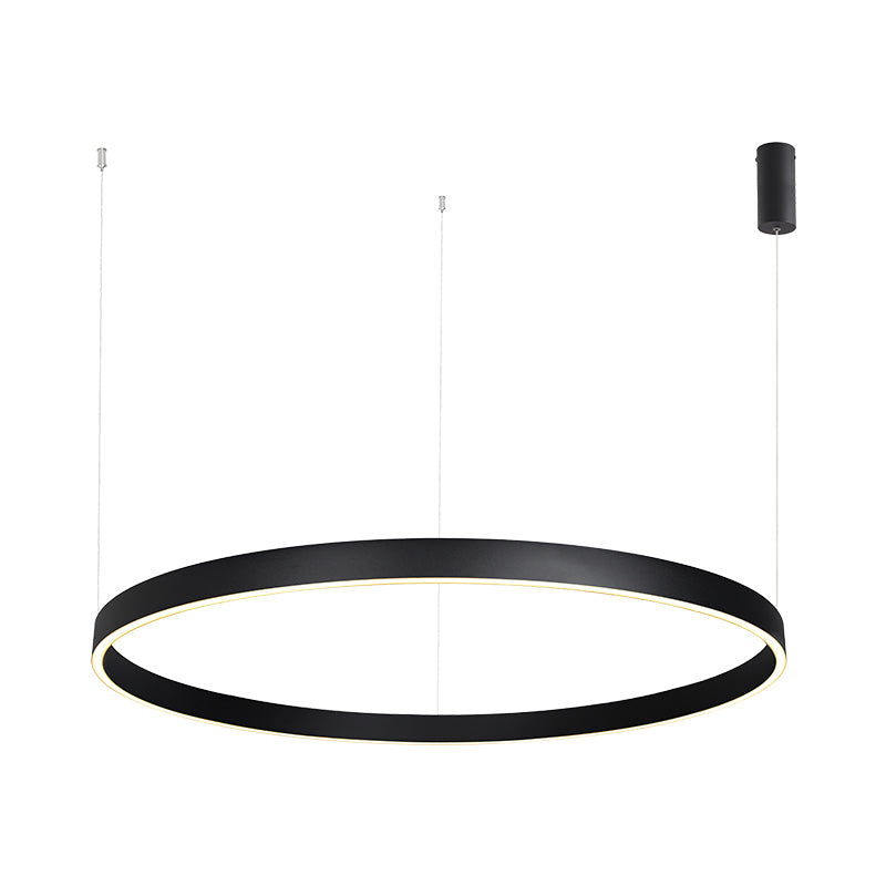 Suspension ZAMBELIS D1000 88W Dimmable Direct/Indirect DESIGN Noir Sable 25371
