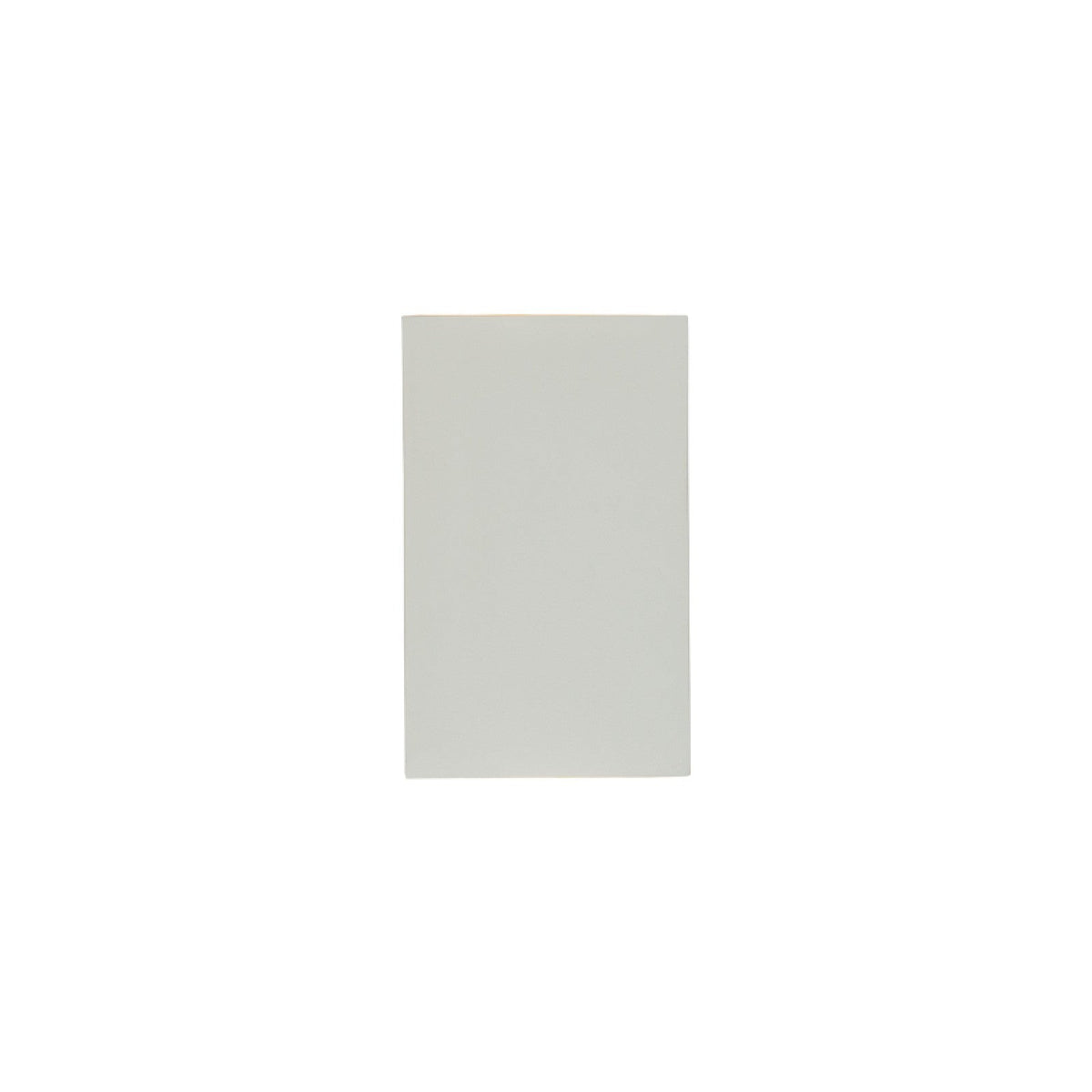 Produit seul sur fond blanc, face avant rectangulaire en plâtre mat