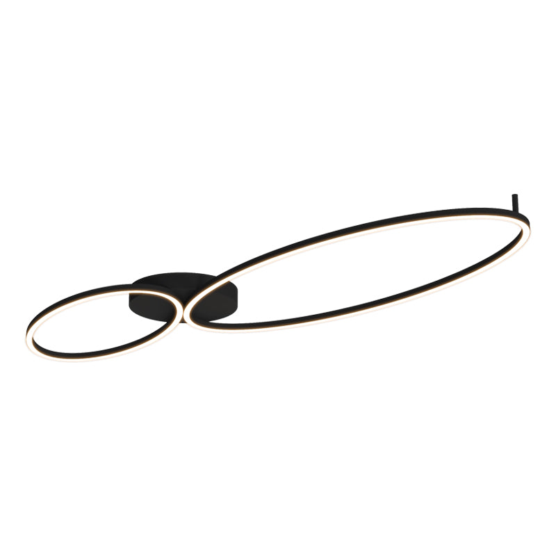 Plafonnier ZAMBELIS 69W Dimmable DESIGN Noir Sable 25410