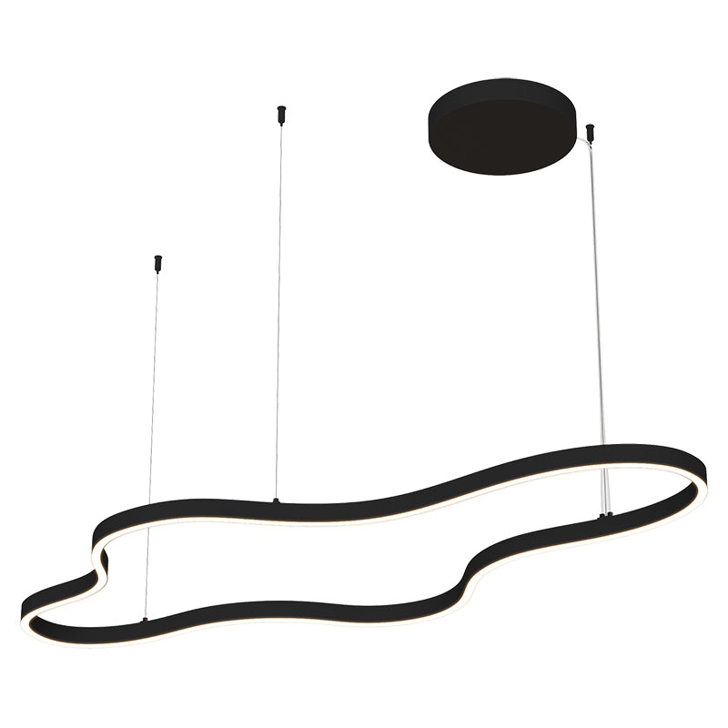 Suspension ZAMBELIS 95W Dimmable DESIGN Noir Sable 25415