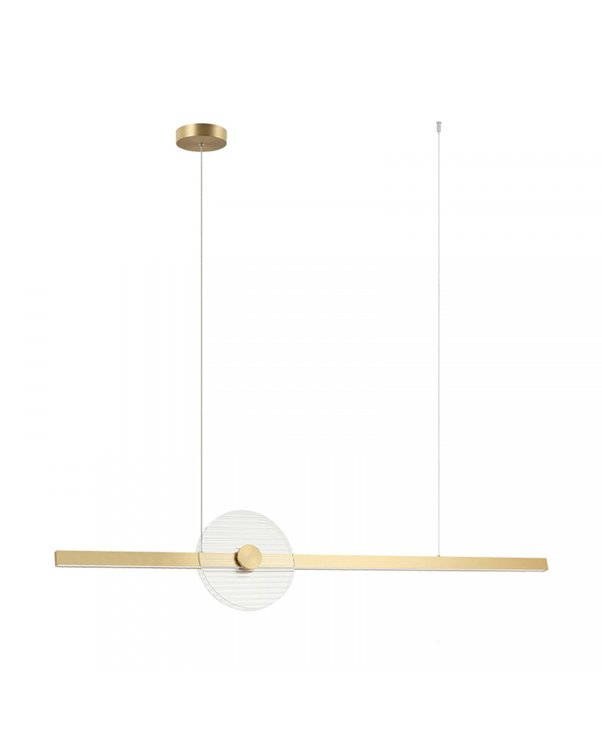Suspension ZAMBELIS 20W Dimmable DESIGN Verre et Or 25426