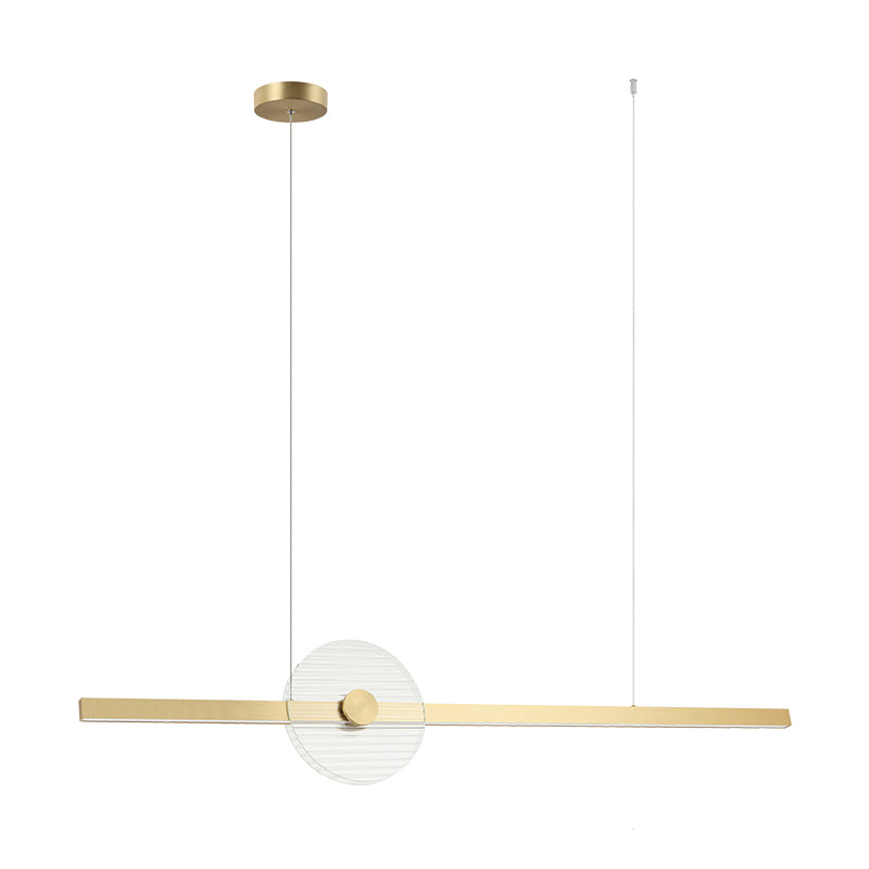 Suspension ZAMBELIS 20W Dimmable DESIGN Verre et Or 25426