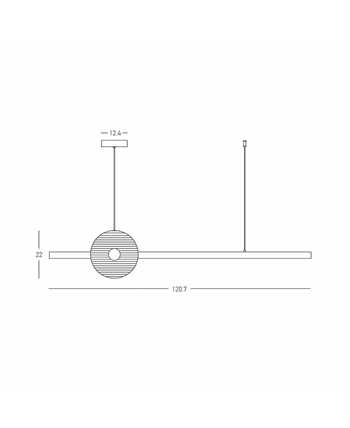 Suspension ZAMBELIS 20W Dimmable DESIGN Verre et Or 25426