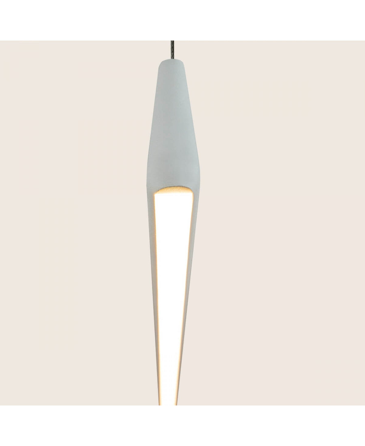 Suspension ZAMBELIS 152cm 32W Dimmable DESIGN Blanc Sable 2555