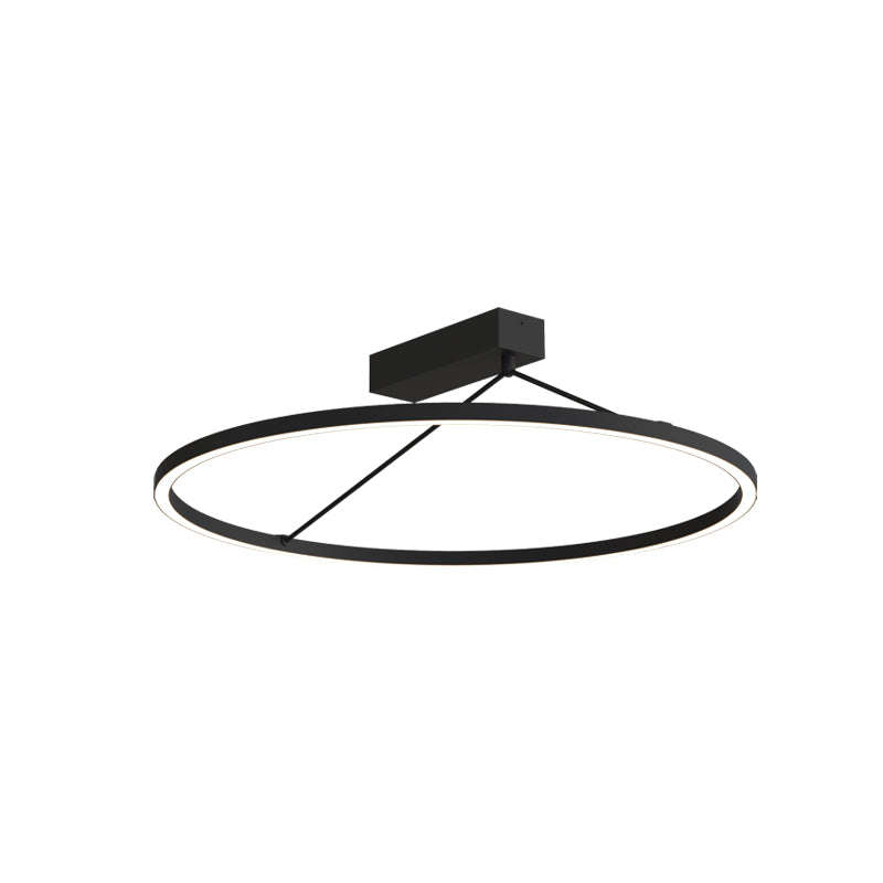 Plafonnier ZAMBELIS D590 42W Dimmable DESIGN Noir Sable 2562