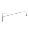 Steel-colored Elegant Classy 2574ST wall lamp without lampshade with E27 socket