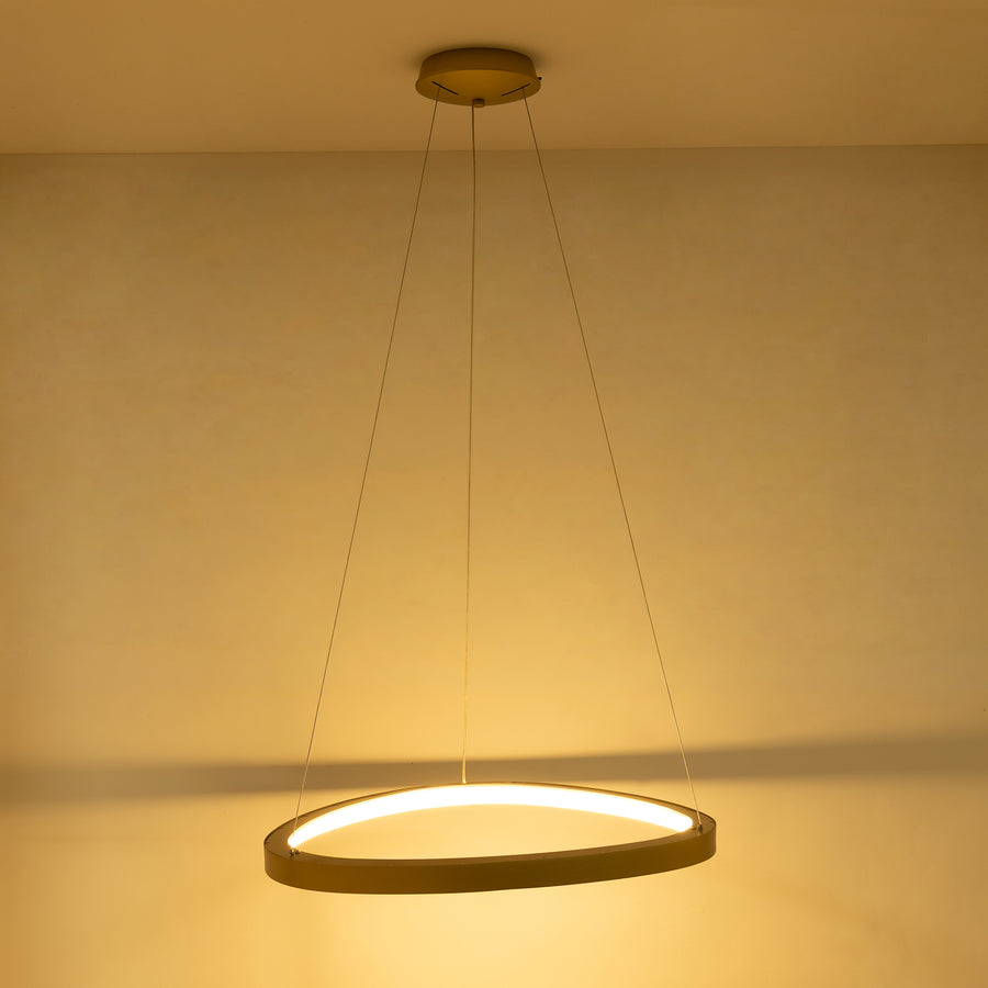 Suspension Liria dorée, L 61,5 cm