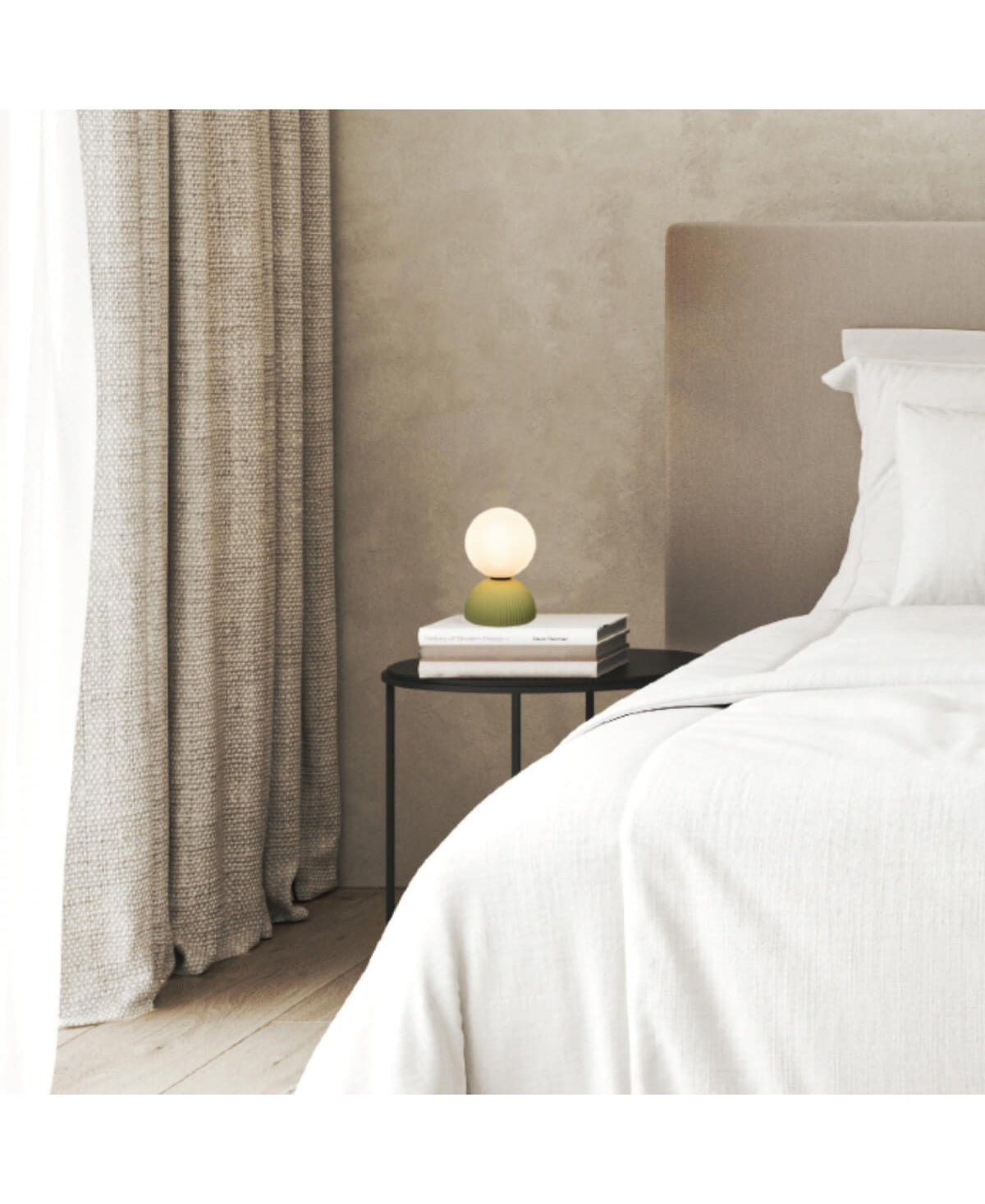 Lampe sur Table ZAMBELIS G9 DESIGN Vert Olive Sans Source 2589