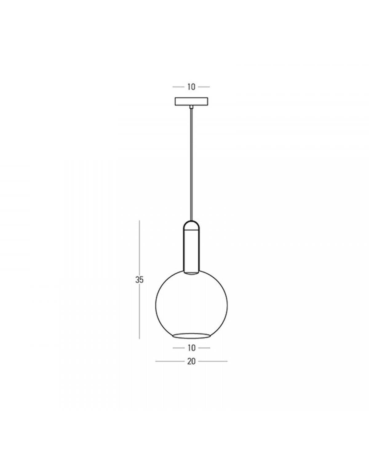 Suspension ZAMBELIS 5W DESIGN Verre Gris-Blanc Mat 2604