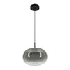 Suspension ZAMBELIS 8W DESIGN Verre Fume-Noir Mat 2607