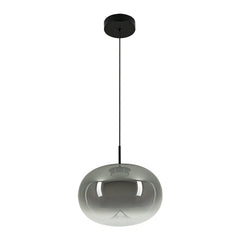Suspension ZAMBELIS 8W DESIGN Verre Fume-Noir Mat 2607