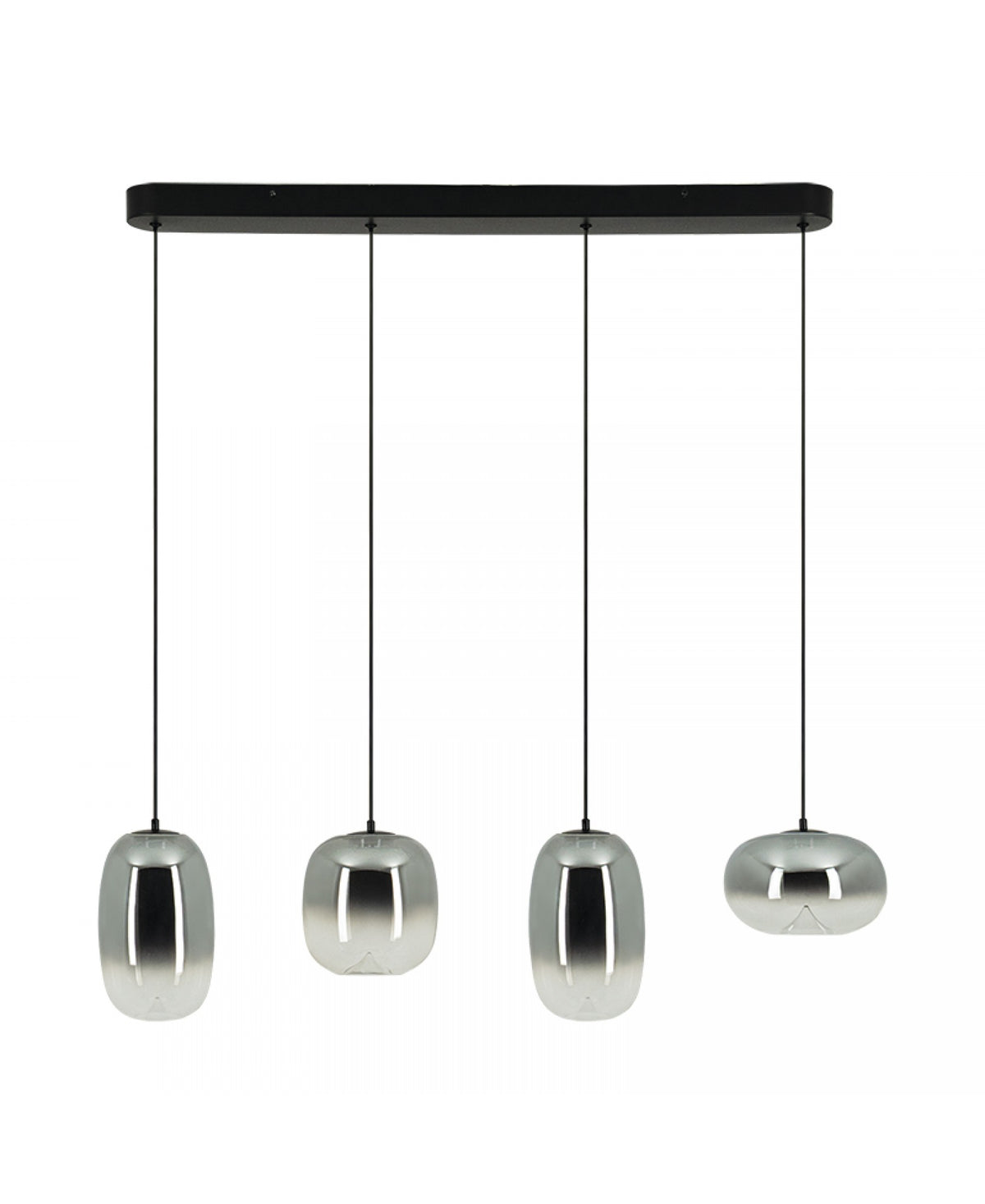 Suspension Lineaire ZAMBELIS 15W DESIGN Verre Fume-Noir Mat 2614