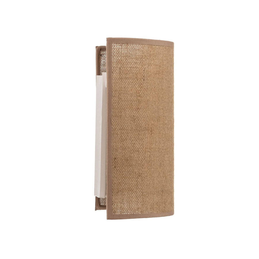 Applique murale en tissu, marron, hauteur 24 cm