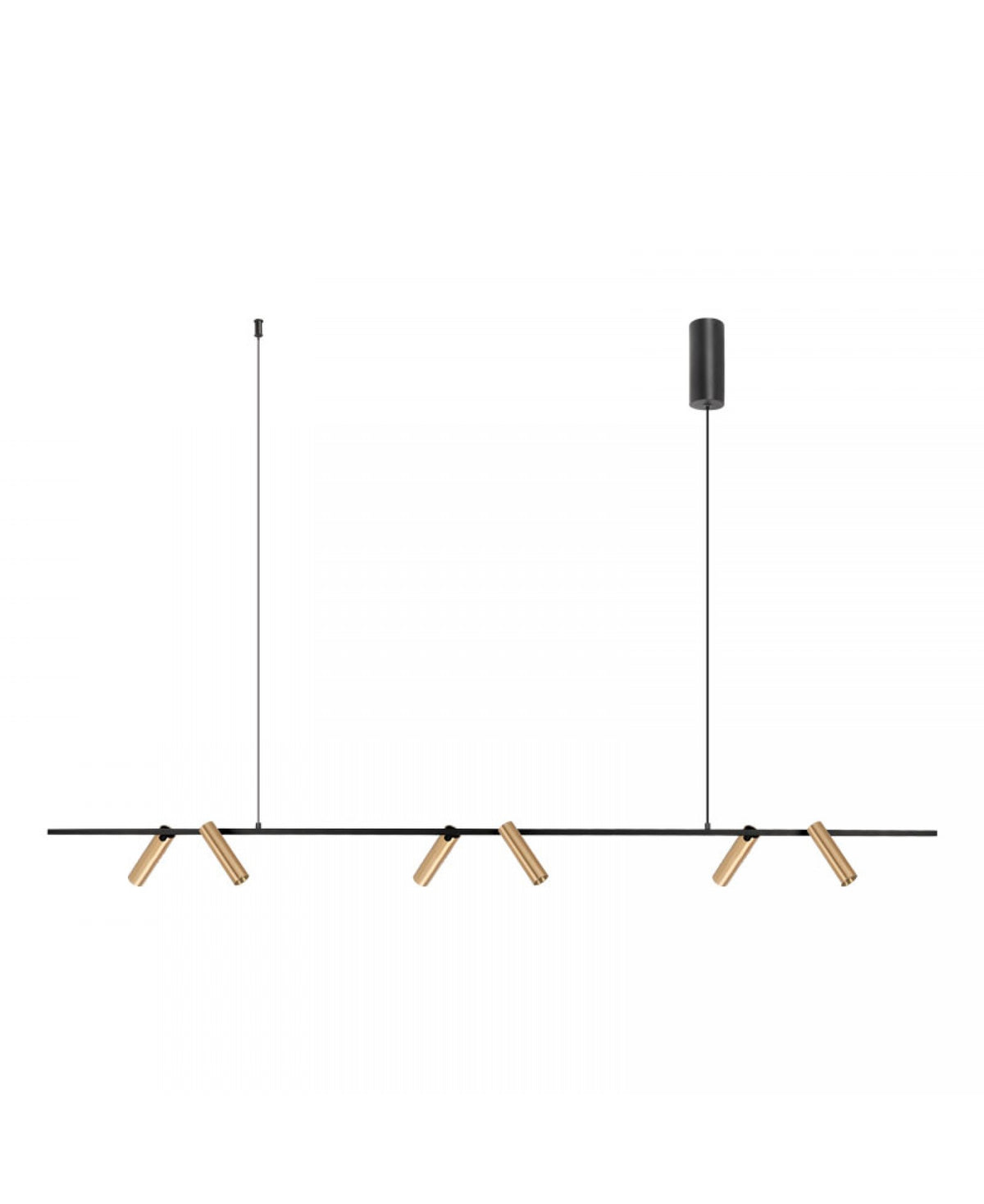 Suspension Lineaire ZAMBELIS 29W DESIGN Noir Mat 2633