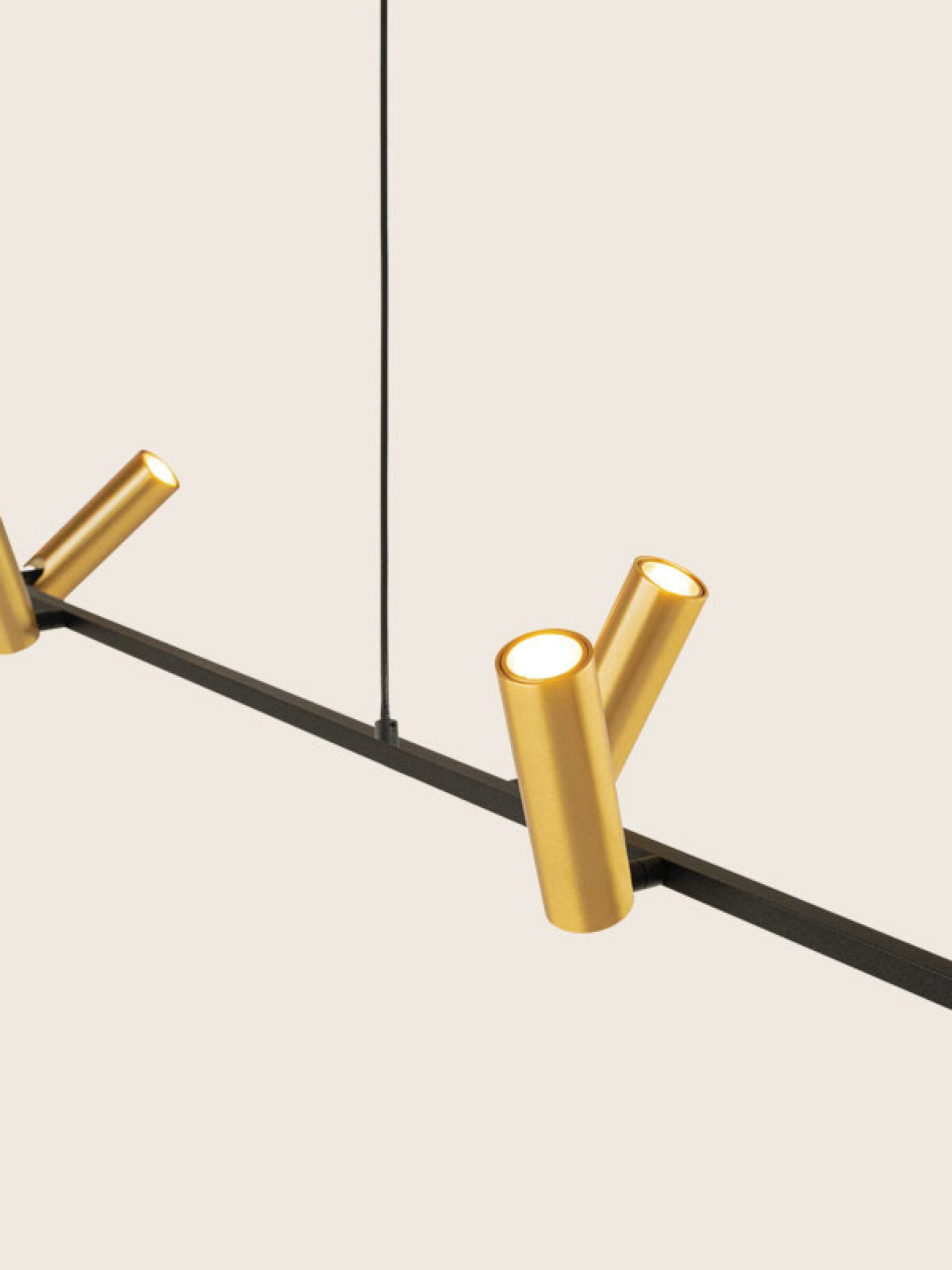 Suspension Lineaire ZAMBELIS 29W DESIGN Noir Mat 2633