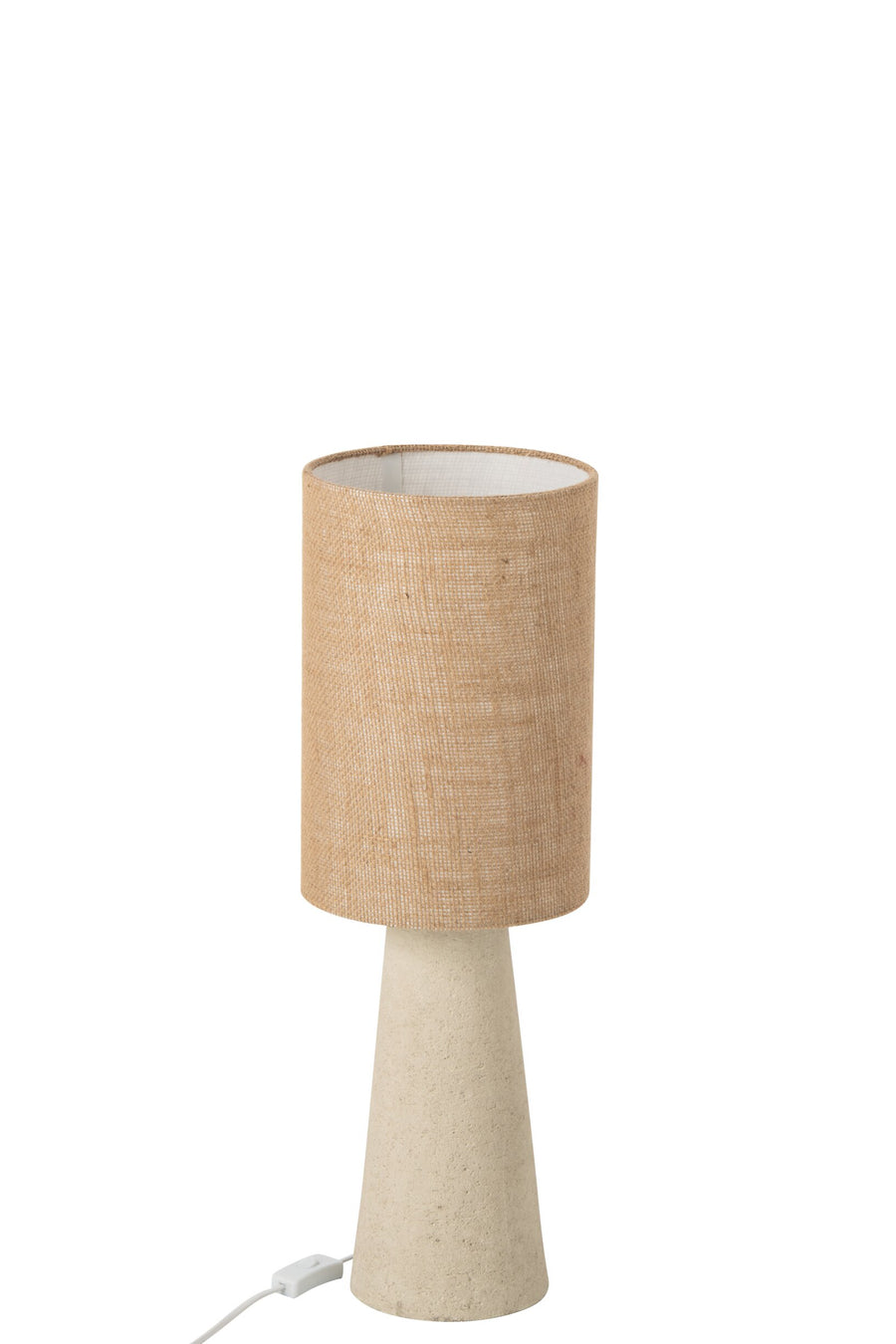 Lampe à poser Ava en fibre de verre naturel, très petit modèle