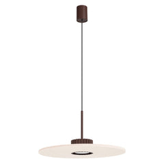 Beige fabric pendant lights