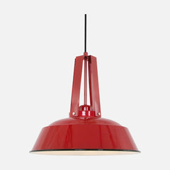 Red pendant light