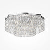 Dune silver ceiling light