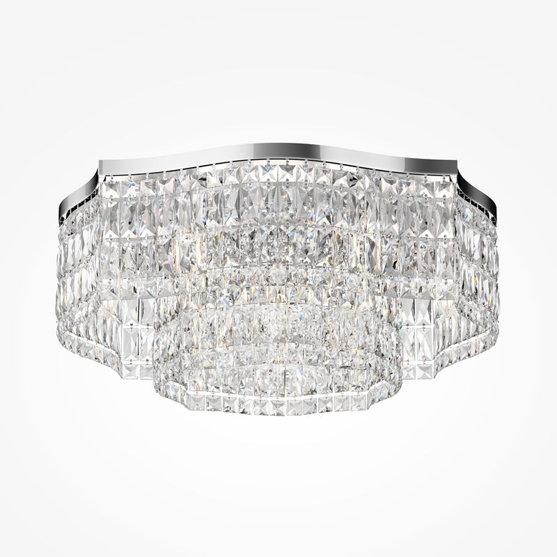 Dune silver ceiling light