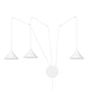 Abramo 3-light white pendant light