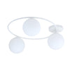 Sopra 3-light ceiling lamp white, opal glass