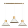 Rowen 3-light white pendant light