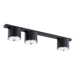 Nano 3-light black ceiling light