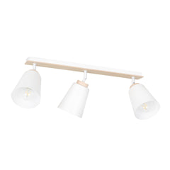 Atlas 3-light ceiling light white