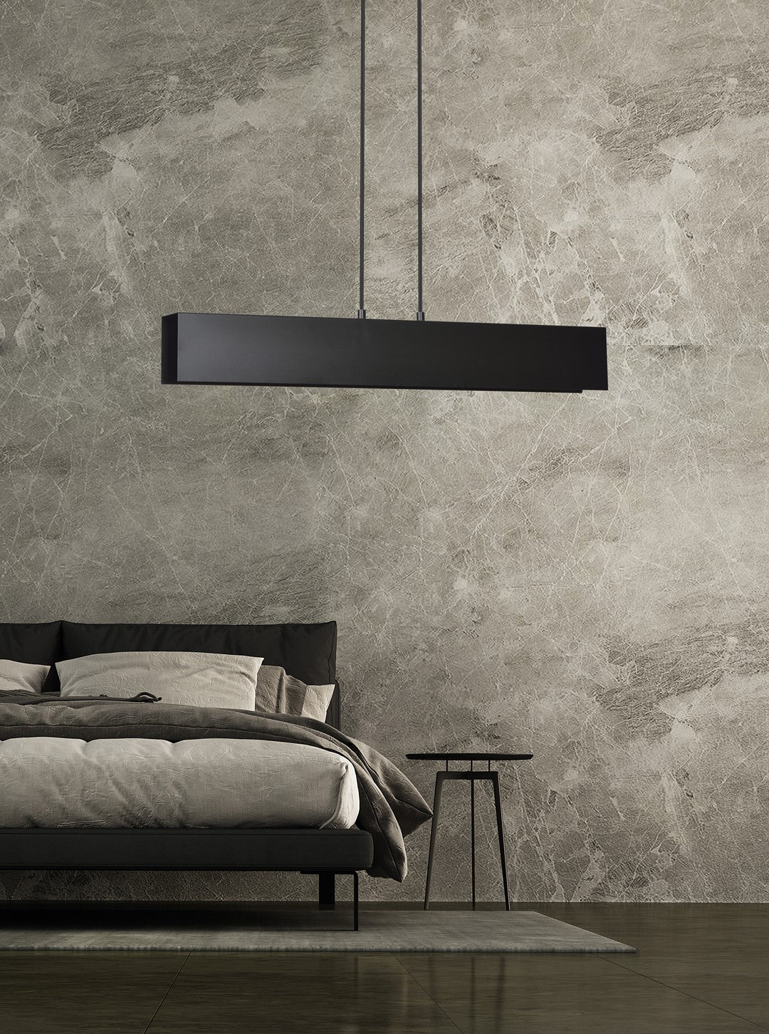 Gentor 3-light black pendant light