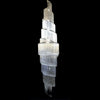 Spiral crystal pendant light