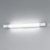 Applique murale LED DLS Supreme en acier, hauteur 4,2 cm, IP44, acier inoxydable poli, 3000 K, 10 W