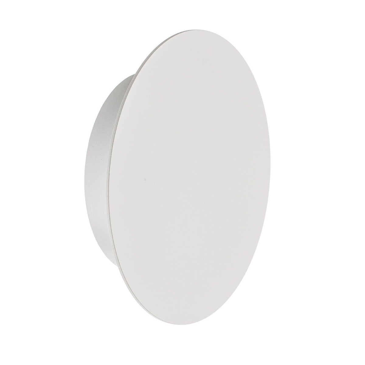 Applique murale LED Blade en aluminium, blanc mat, Ø 18 cm