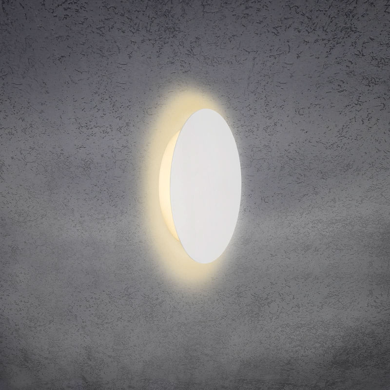 Applique murale LED Blade en aluminium, blanc mat, Ø 24 cm
