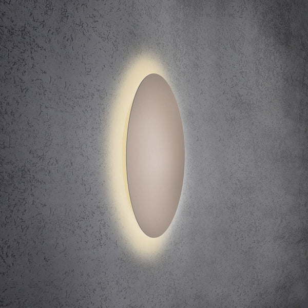 Applique murale LED Blade en aluminium, taupe, Ø 59 cm
