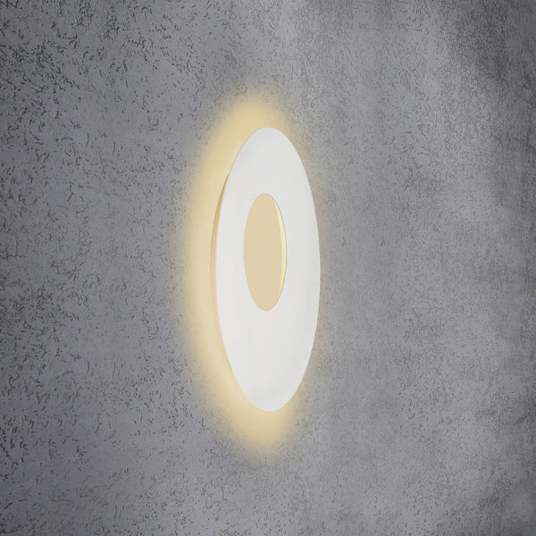 Applique murale LED Blade Open en aluminium, blanc mat, Ø 59 cm