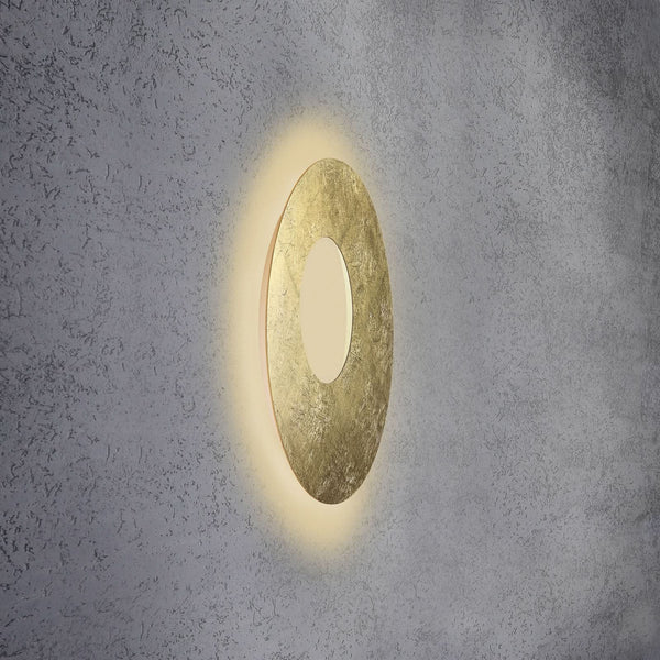 Applique murale LED Blade Open en aluminium, doré, Ø 59 cm
