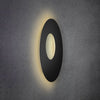 Applique murale LED Blade Open en aluminium, noir mat, Ø 59 cm