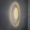 Applique murale LED Blade Open en aluminium, taupe, Ø 79 cm
