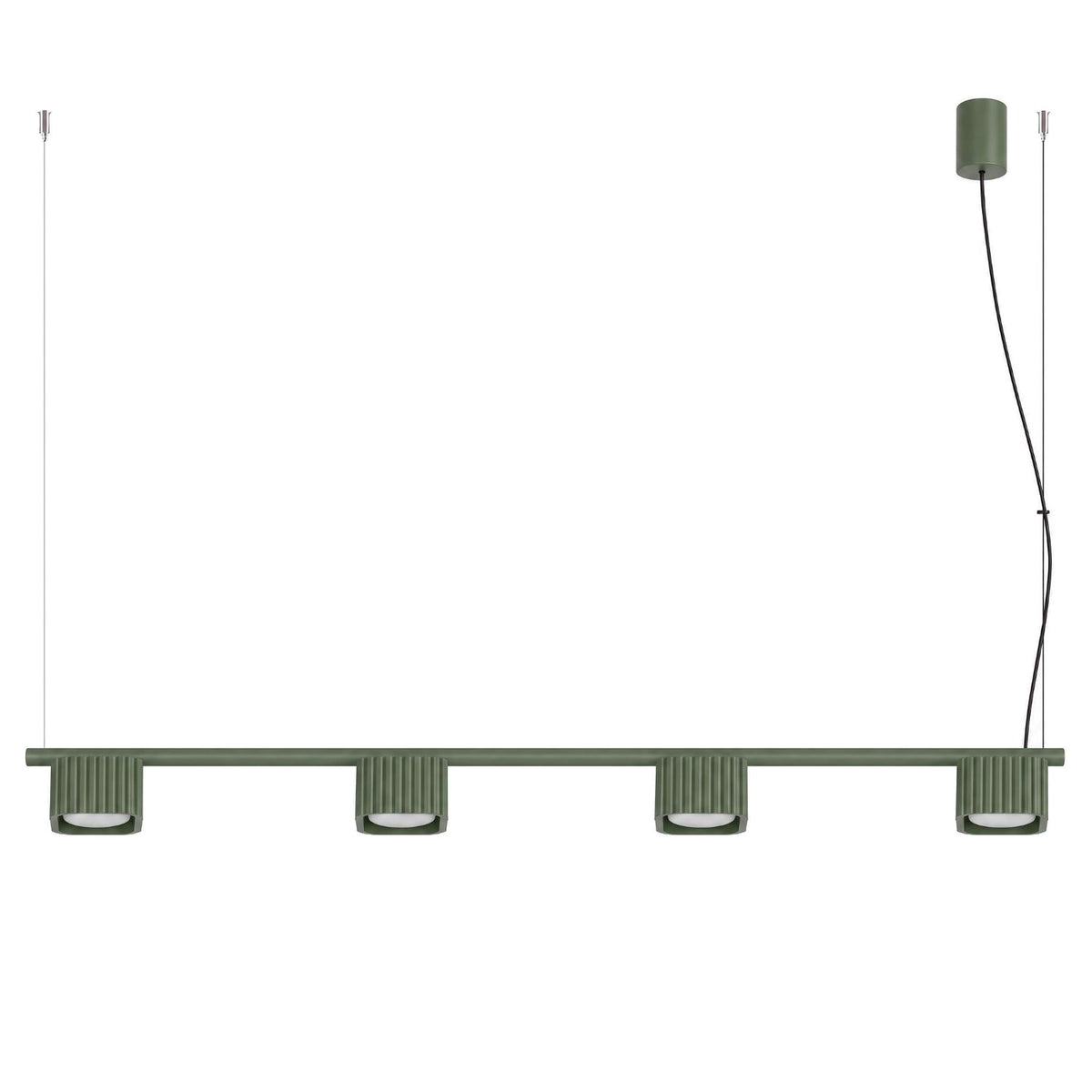 Lustre RIFF 4 GX53 Vert olive