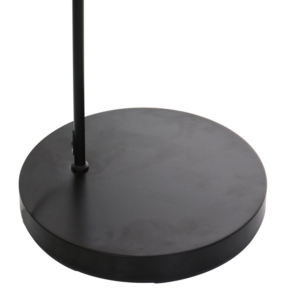 Lampadaire Solva noir, abat-jour en bambou Ø60 cm, réf. 4468ZW