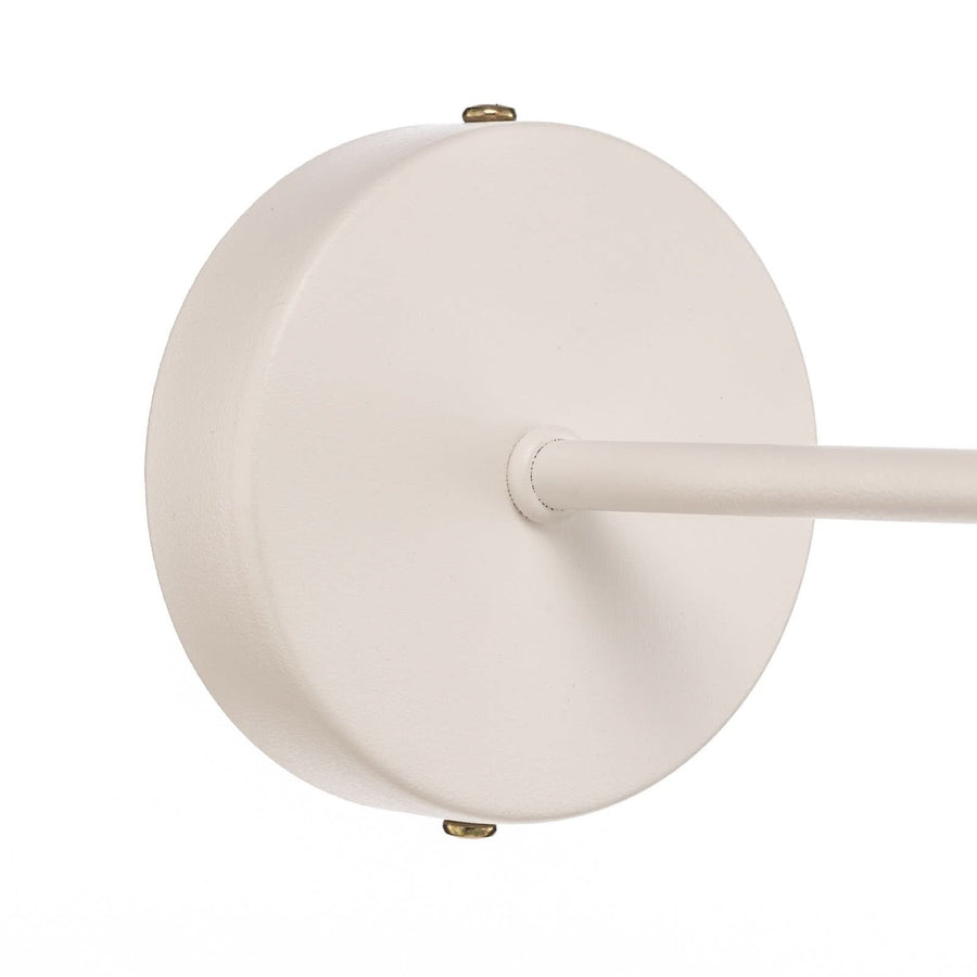 Applique murale Felix en métal, or et blanc, hauteur 20 cm