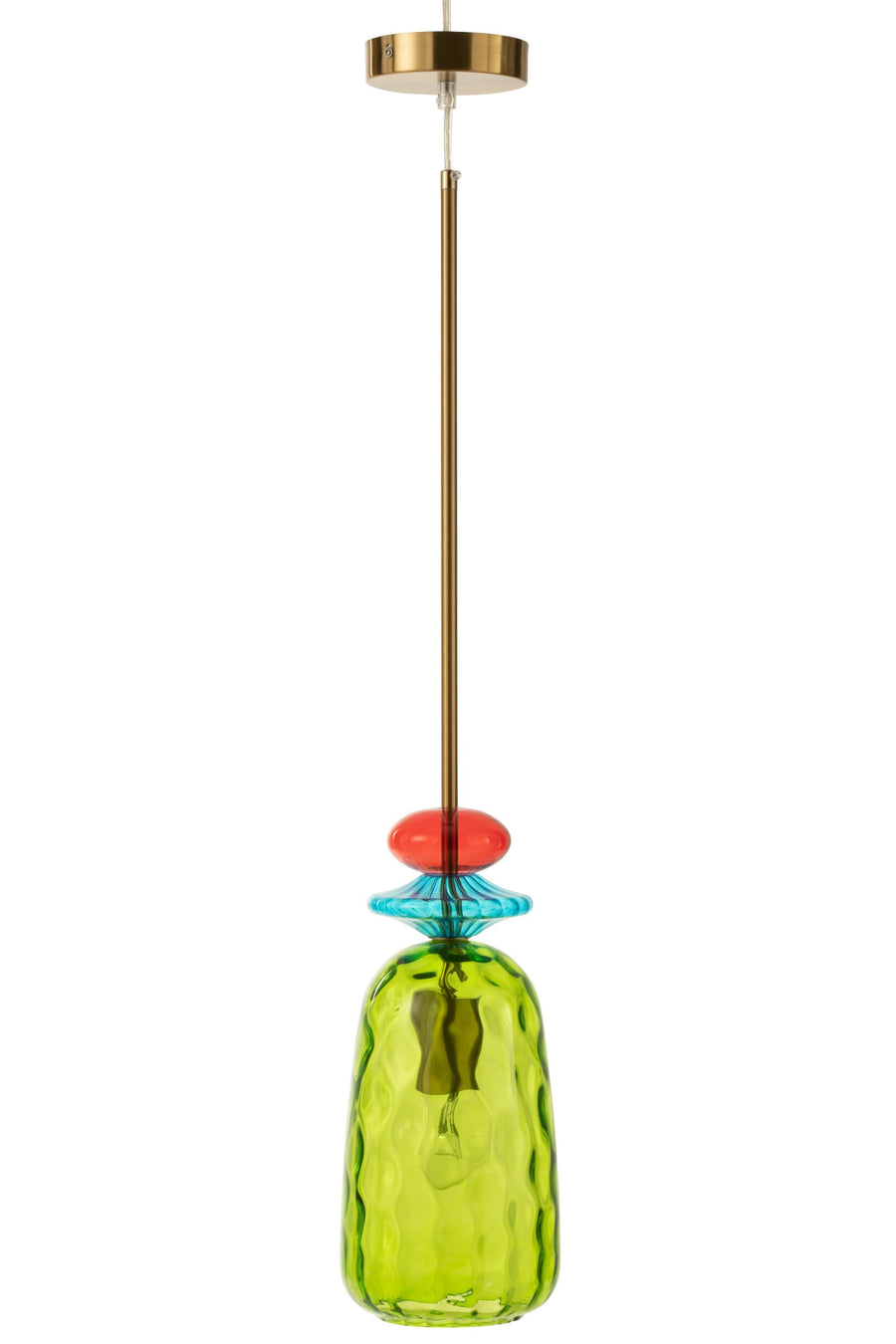 Suspension Laurence en verre multicolore