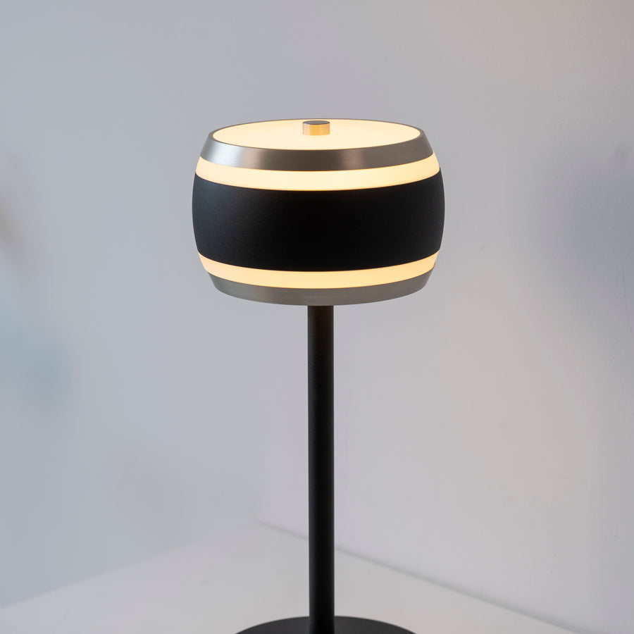 Lampe à poser Pure Falling Rings noire