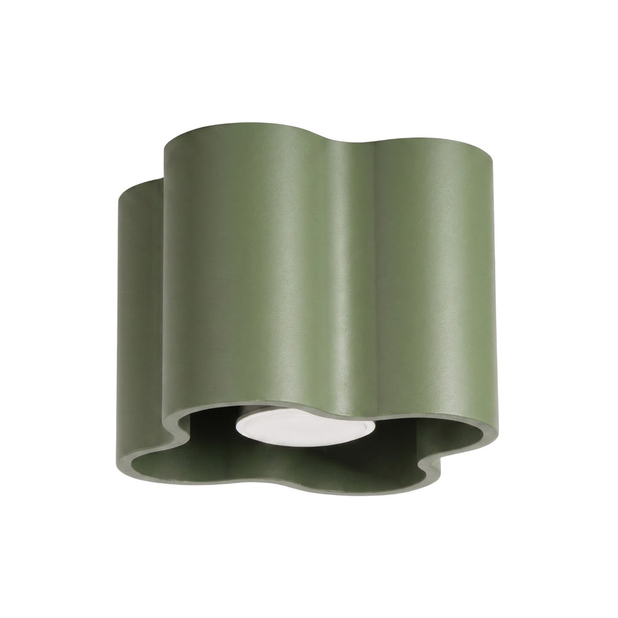 Plafonnier OVIO 1 GU10 Vert olive