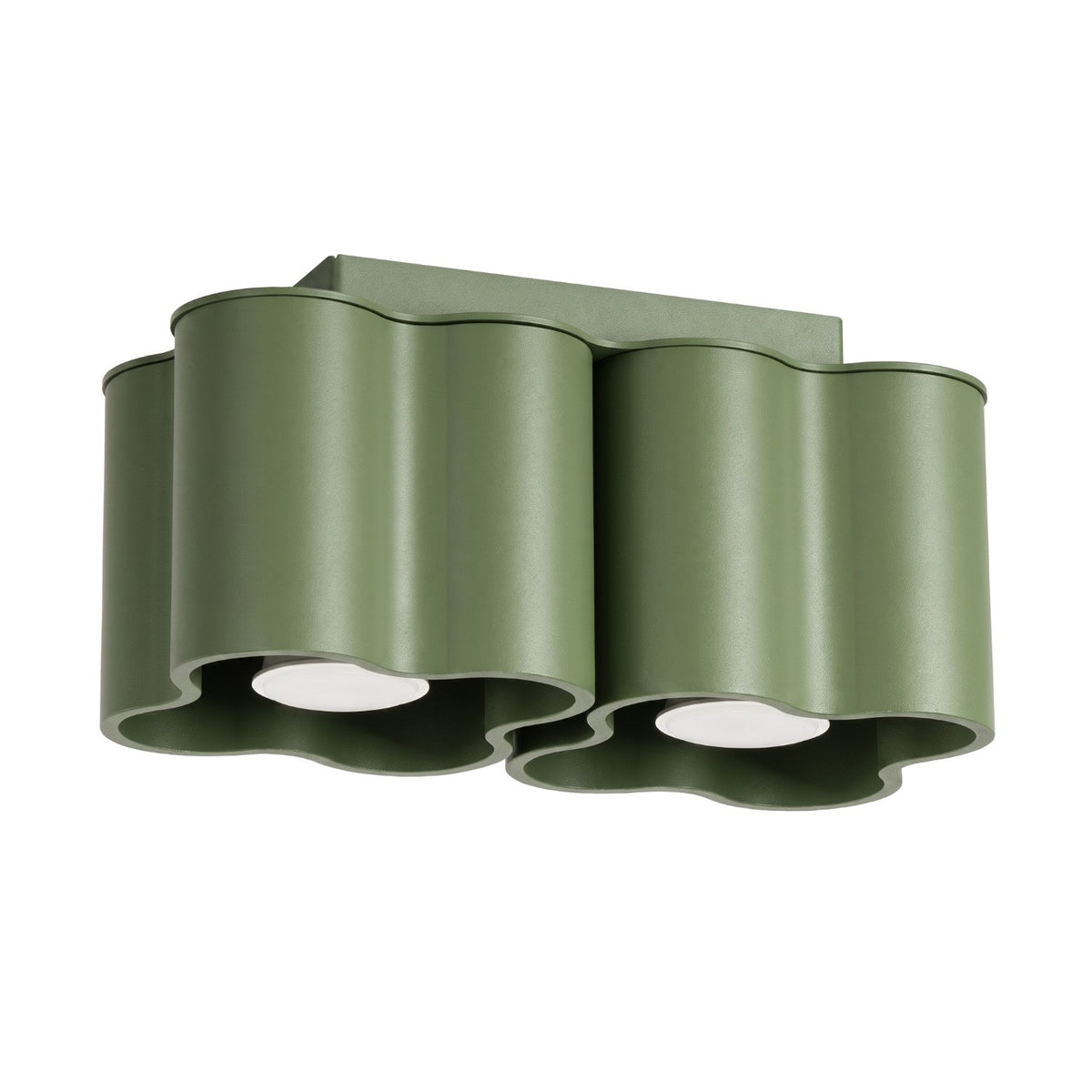 Plafonnier OVIO 2 GU10 Vert olive
