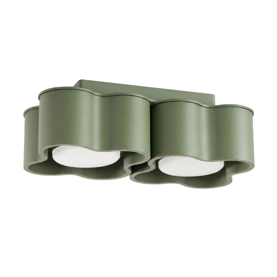 Plafonnier OVIO 2 GX53 Vert olive