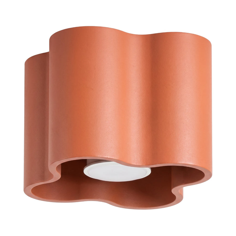 Plafonnier OVIO 1 GU10 Ocre rouge