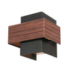 Muro 3367E wood-effect wall light with G9 socket and bulb included