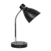 Spring 3391ZW black table lamp with E27 socket